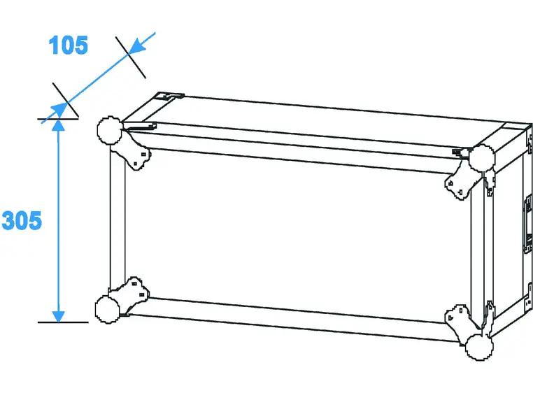 Amplifier rack PR-2ST, 6U, 55cm deep 